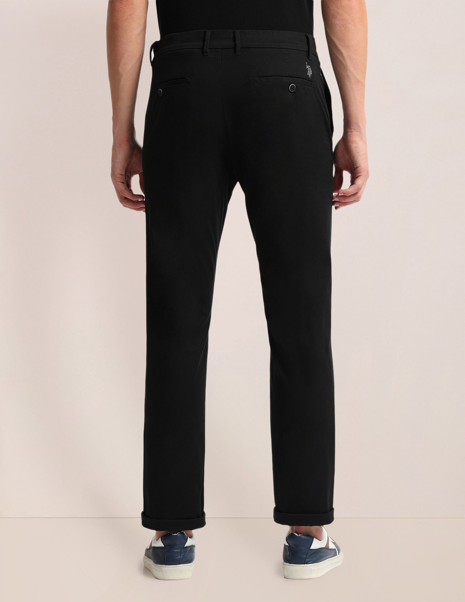 U.S. Polo Assn. Slim Straight Fit Dobby Trousers