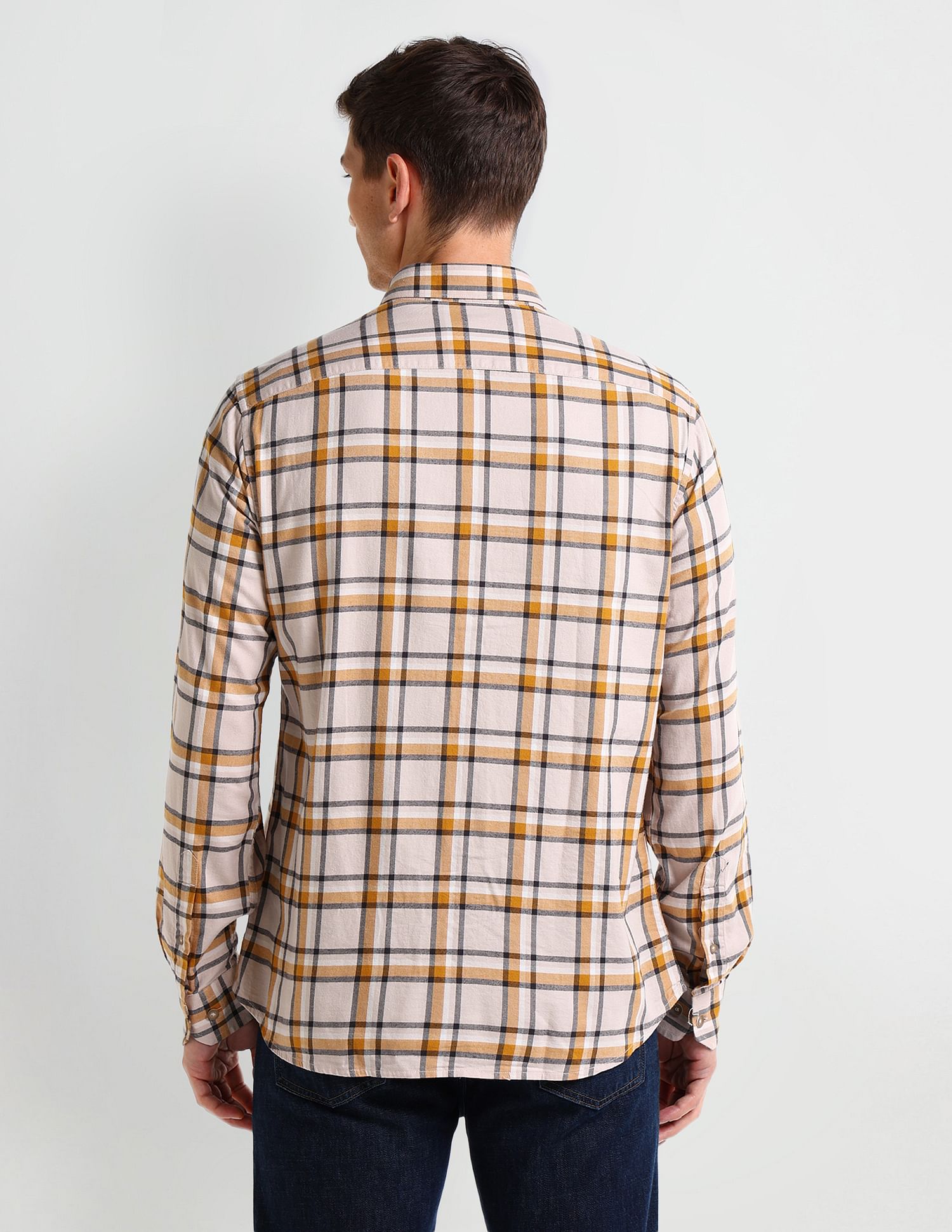 Arrow Sport Tartan Checked Cotton Shirt