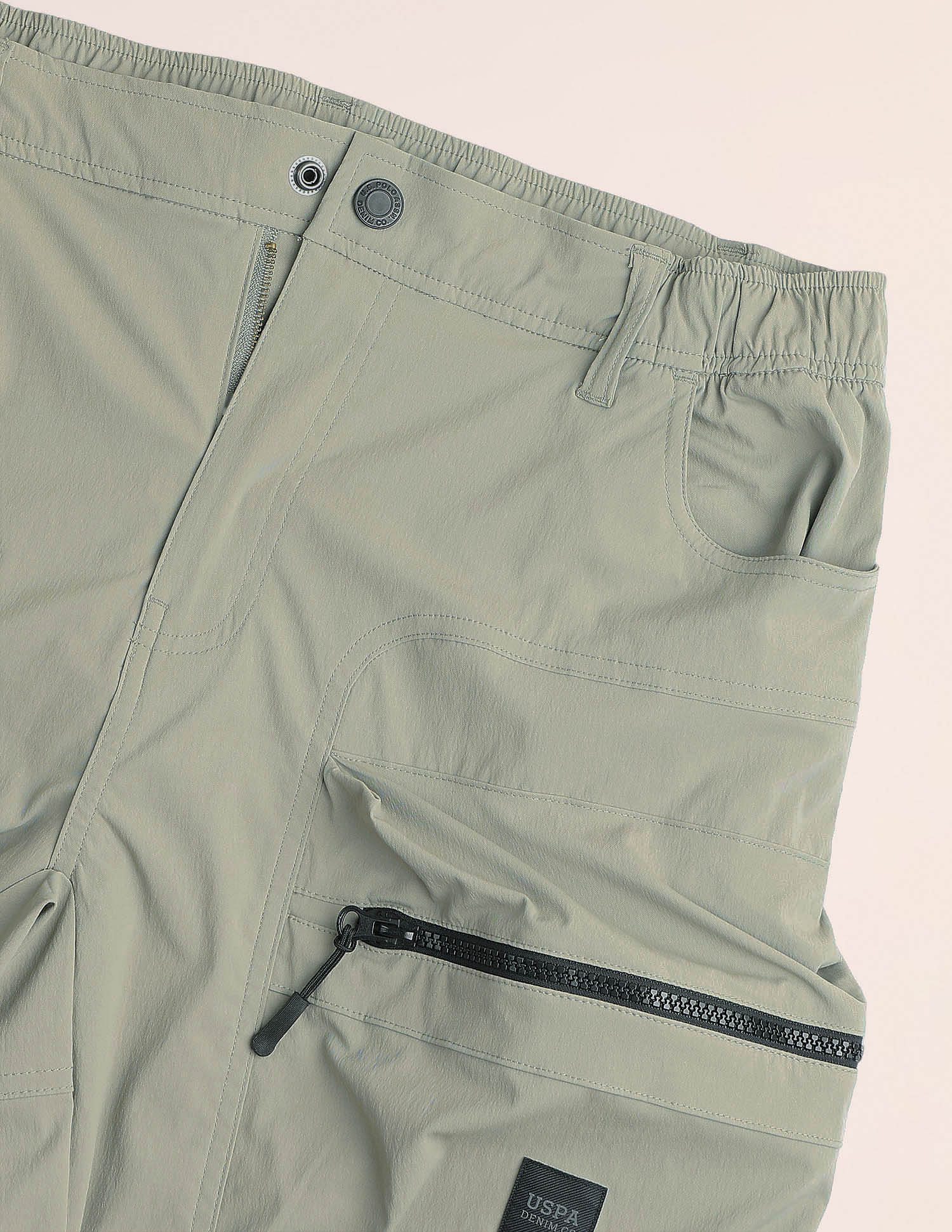 U.S. Polo Assn. Denim Co. Regular Fit Solid Cargo Shorts