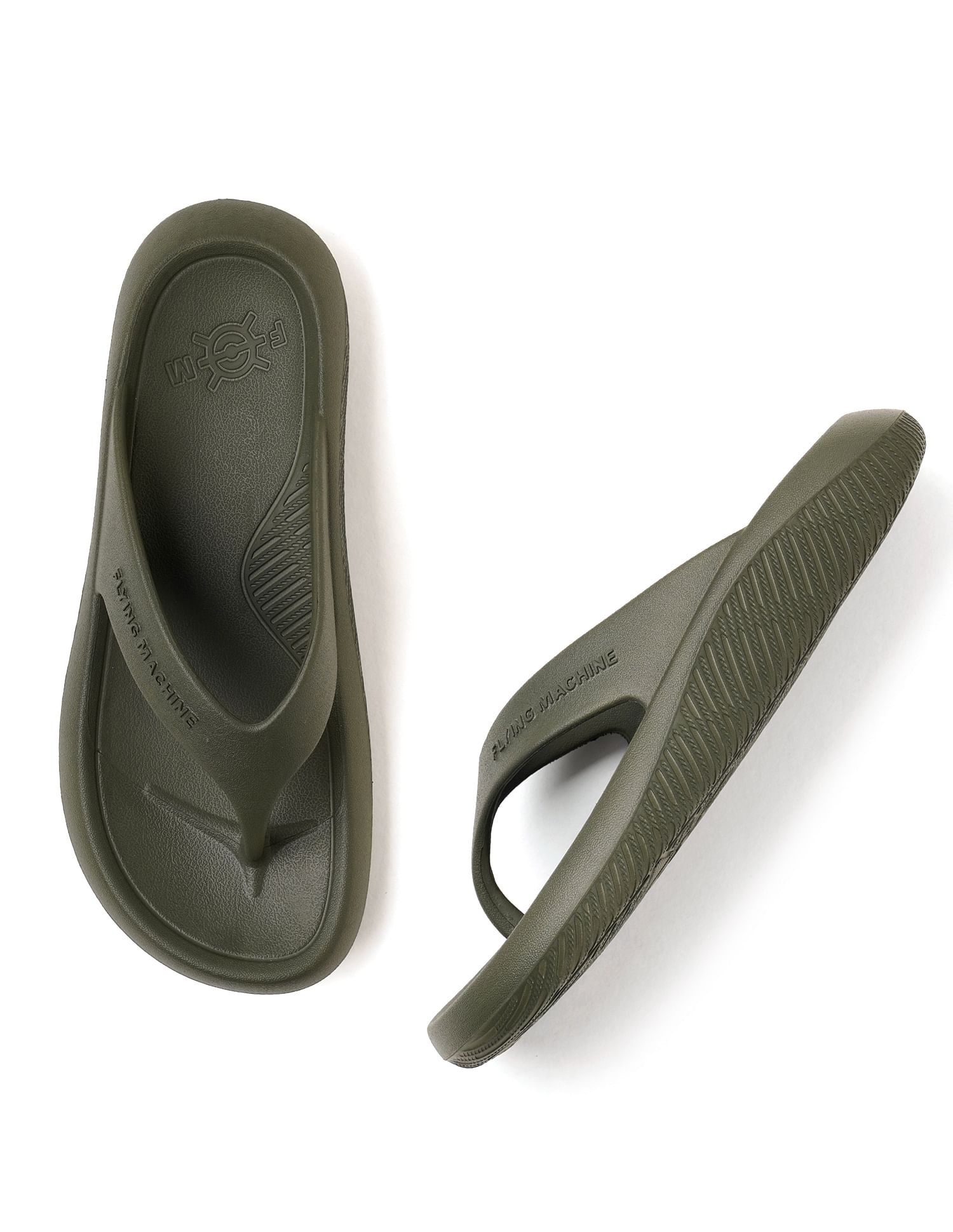 Flying Machine Men Rafa Solid V-Strap Slippers