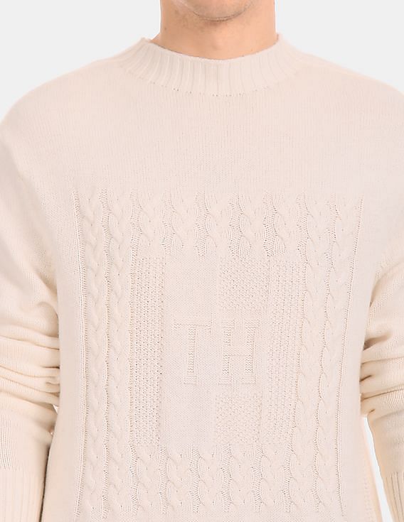 cream tommy hilfiger sweater