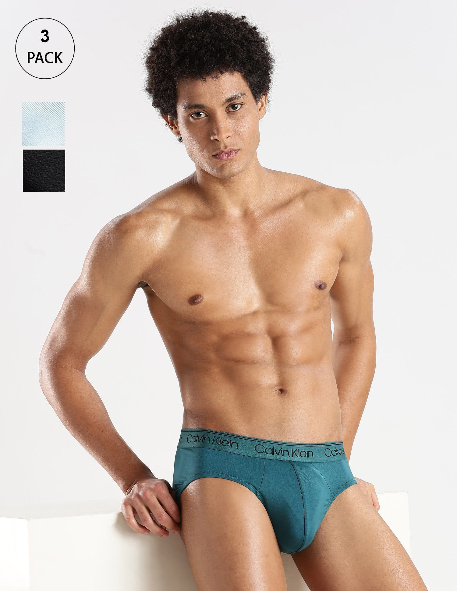 Buy Calvin Klein Underwear Solid Multi Low Rise Briefs Pack Of 