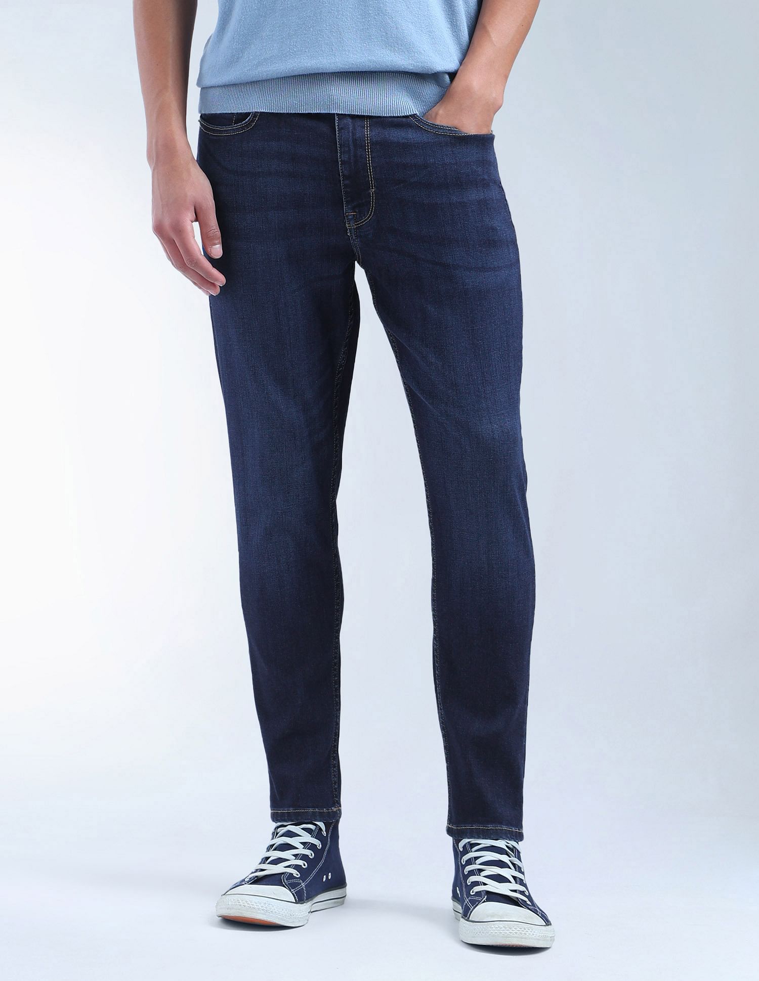 Flying Machine Mankle Relaxed Tapered Fit Authentic Premium Jeans