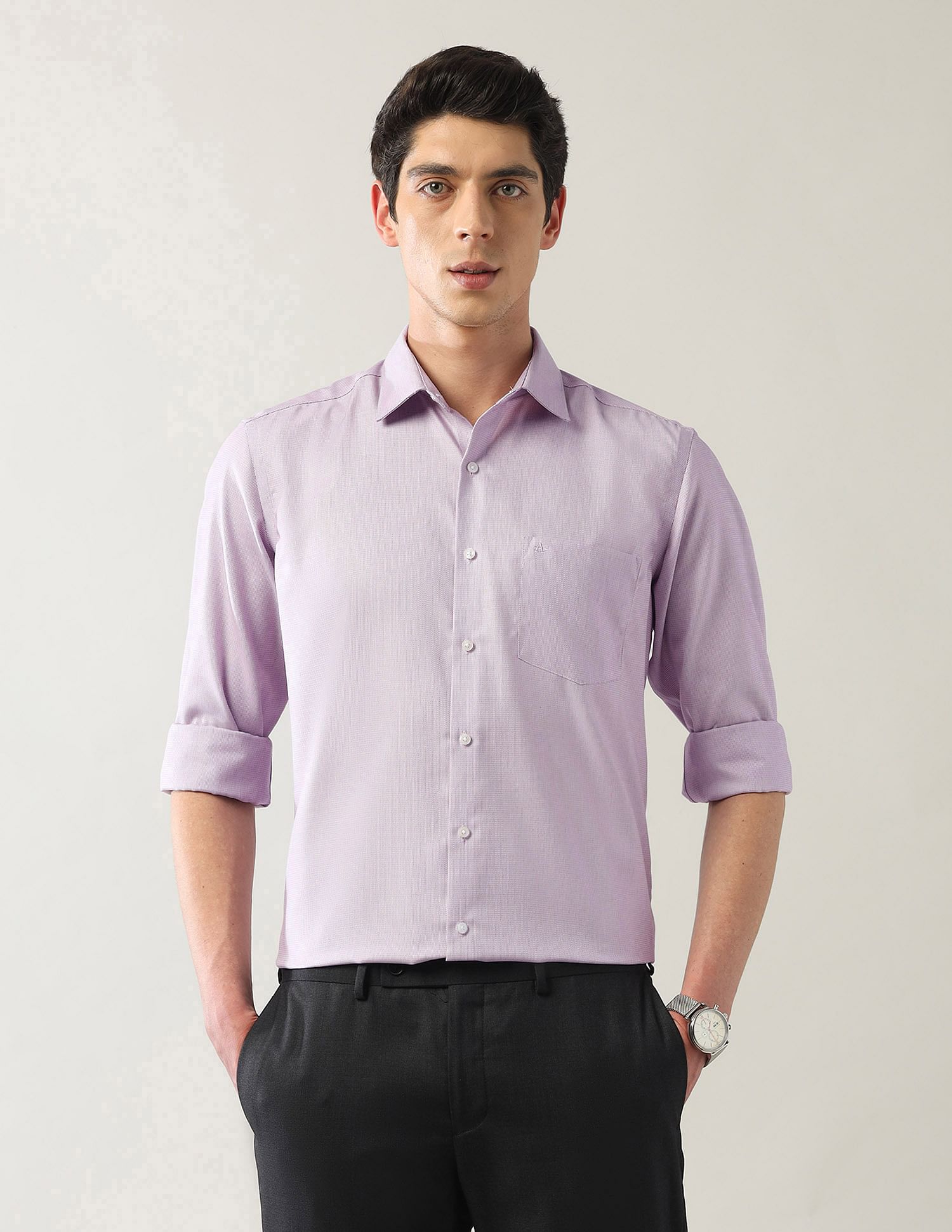 Arrow Manhattan Slim Fit Autopress Shirts