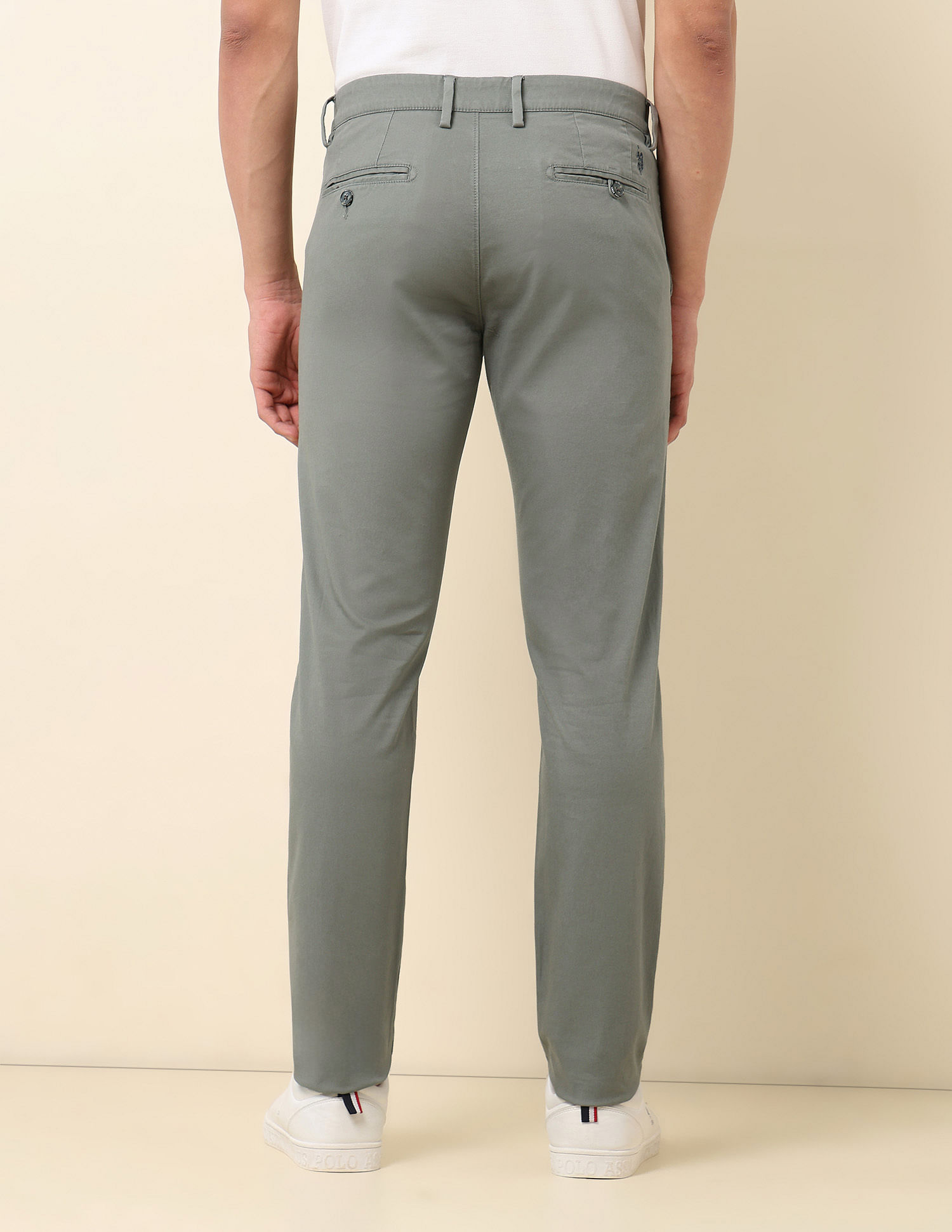 U.S. Polo Assn. Dobby Austin Slim Fit Trousers