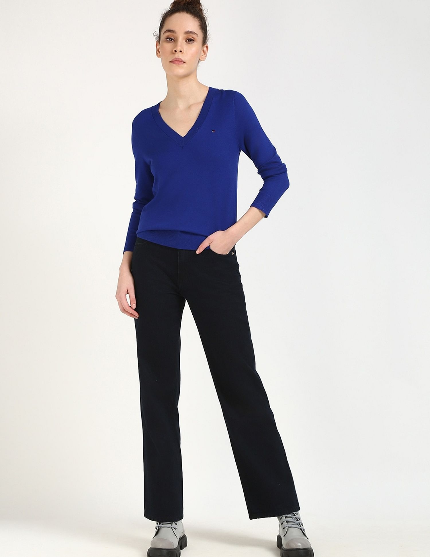 Tommy Hilfiger Regular-Fit Viscose V-Neck Sweater