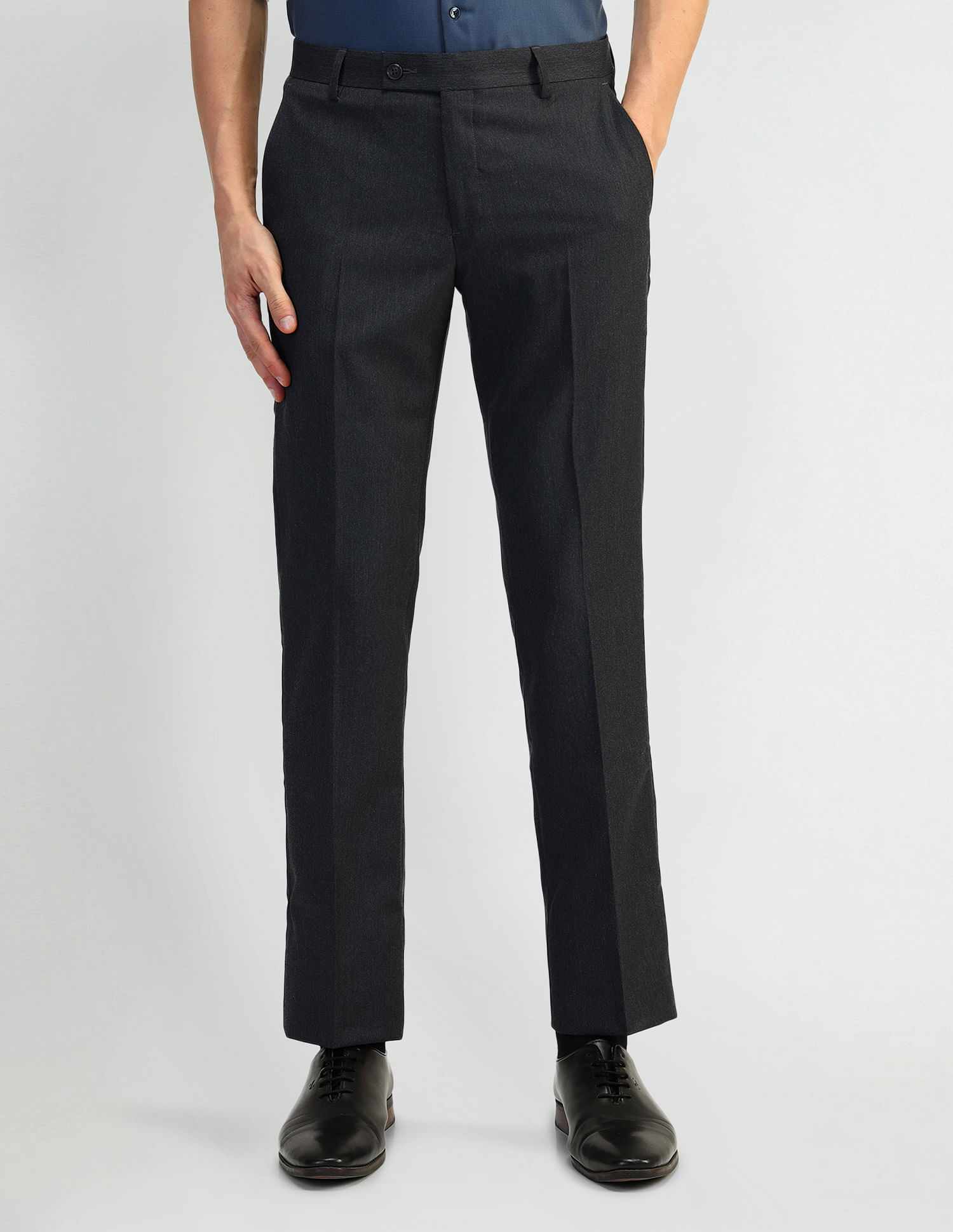 Arrow Mid Rise Tapered Fit Trousers