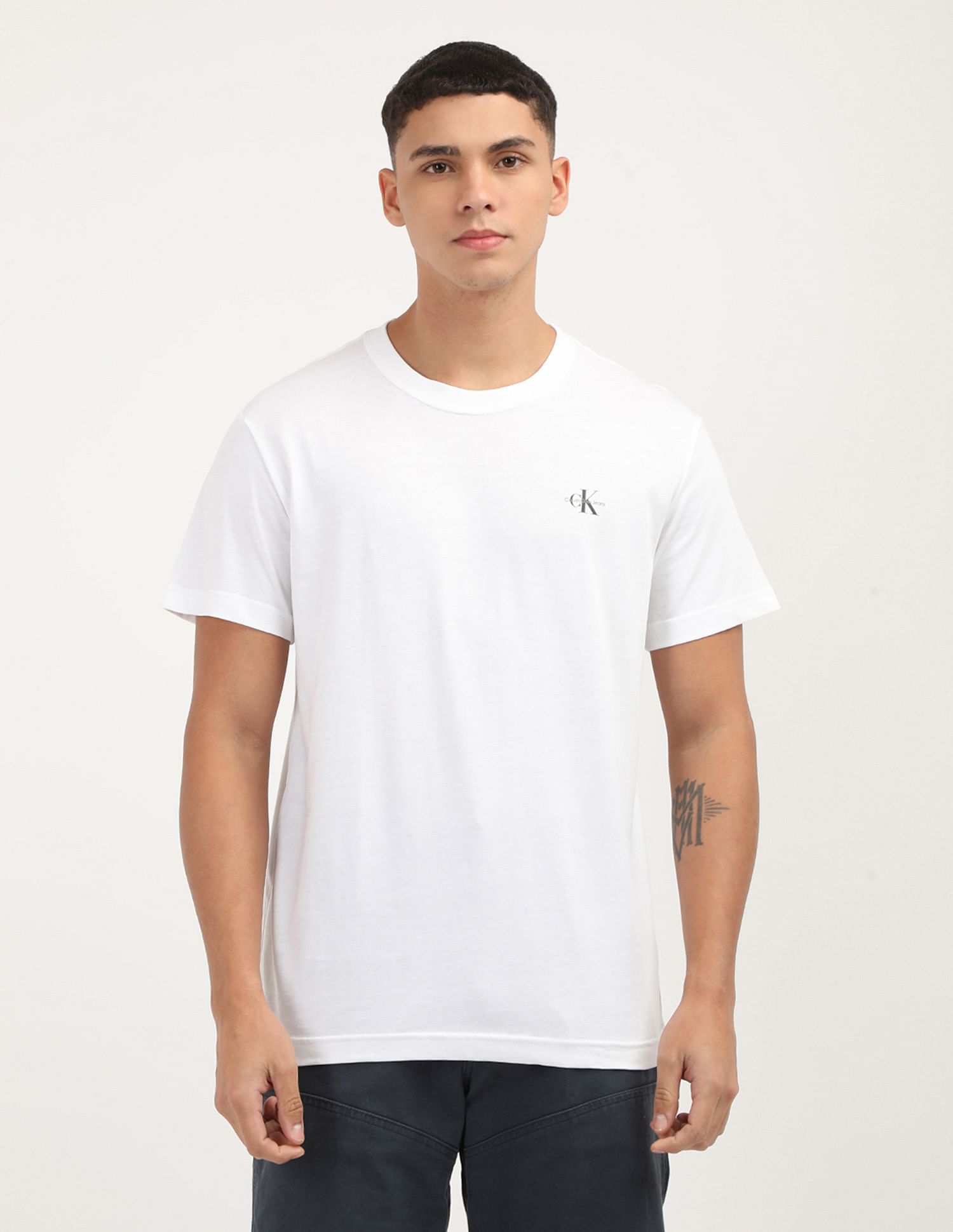 Calvin Klein Monologo Cotton T-Shirt Pack Of 2
