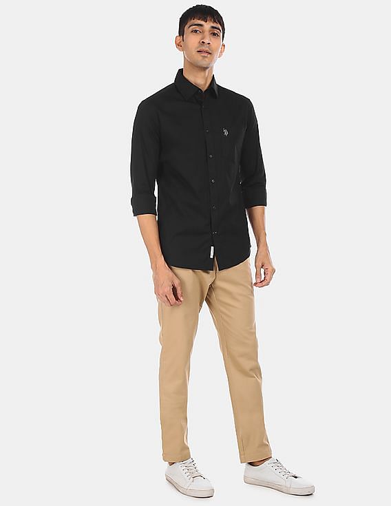 U.S. Polo Assn. Slim Fit Cotton Lycra Shirt