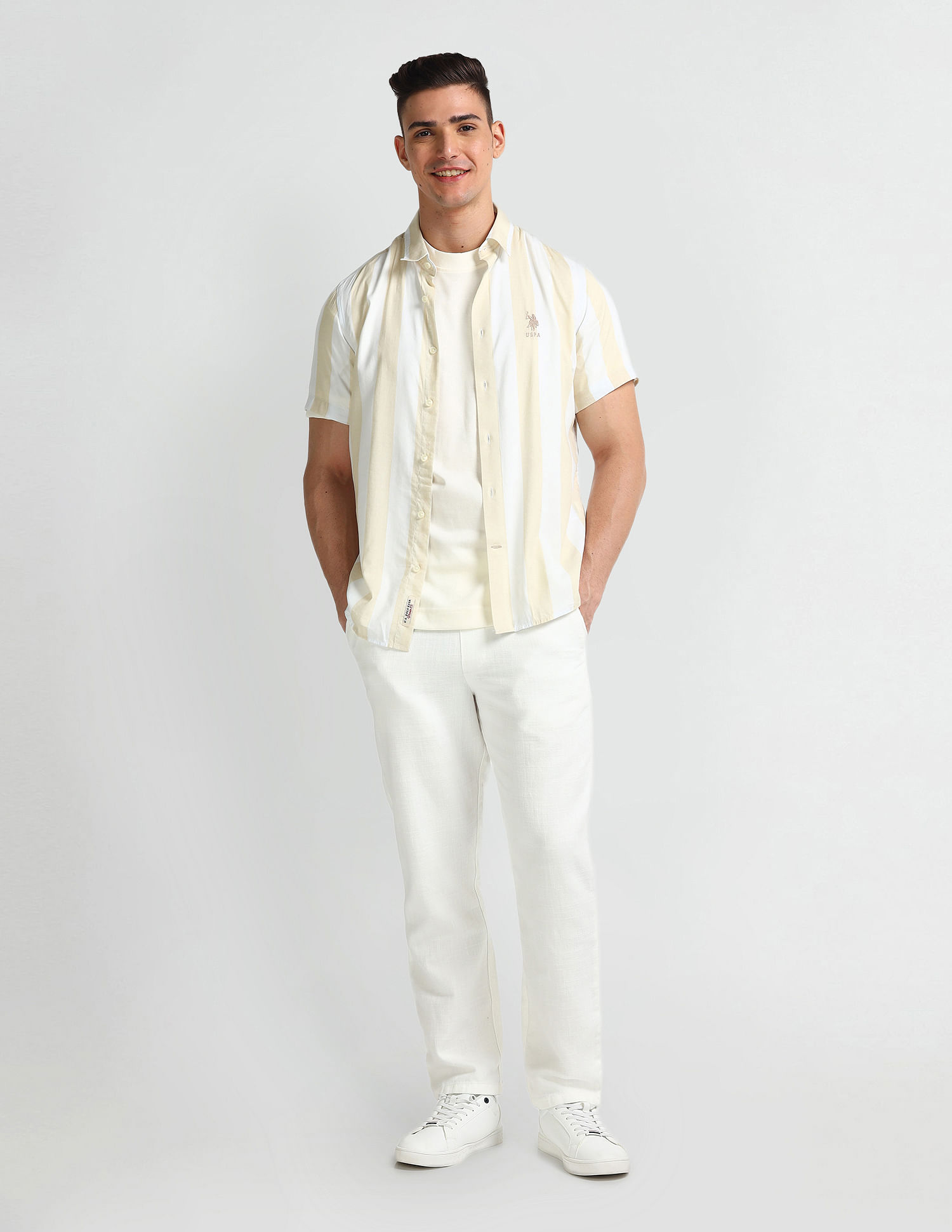 U.S. Polo Assn. Denim Co. Vertical Stripe Slim fit Shirt