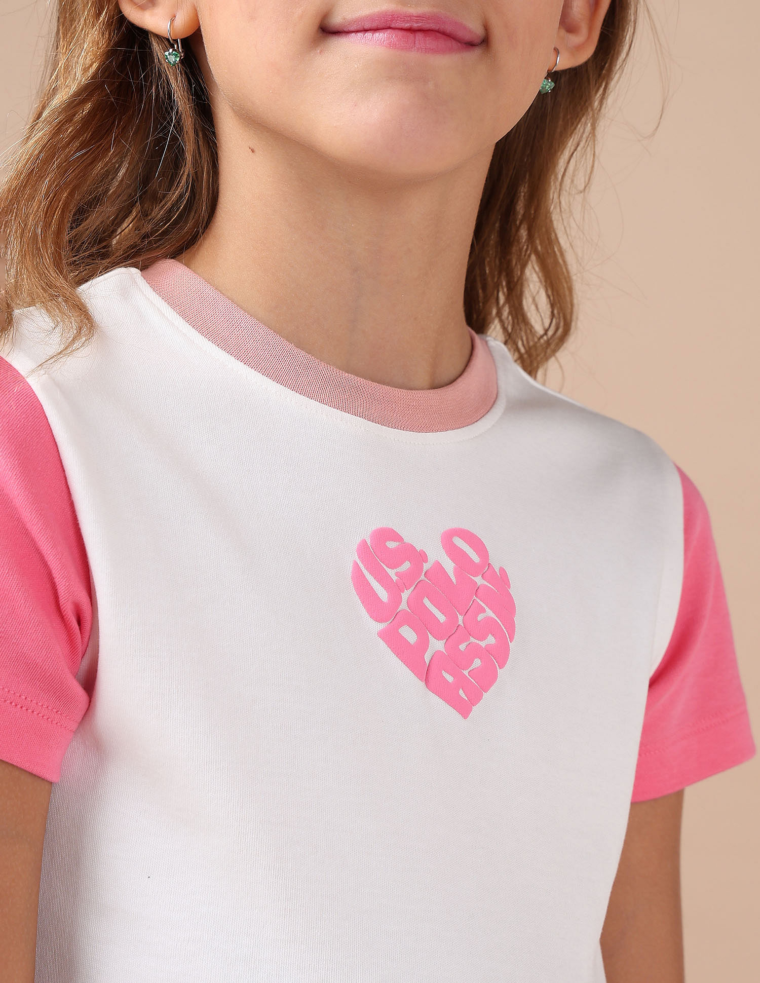 U.S. Polo Assn. Kids Girls Colorblocked Fit And Flare Dress
