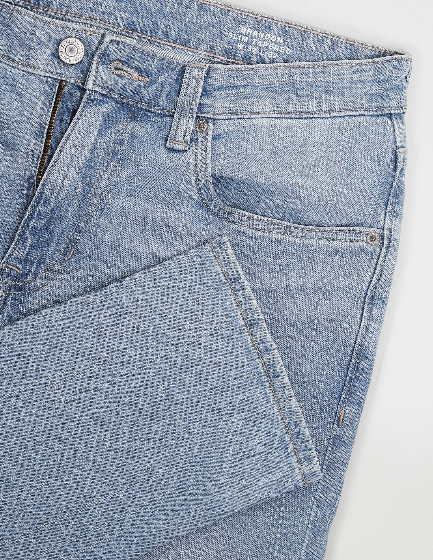 U.S. Polo Assn. Denim Co. Brandon Slim Tapered Blue Jeans