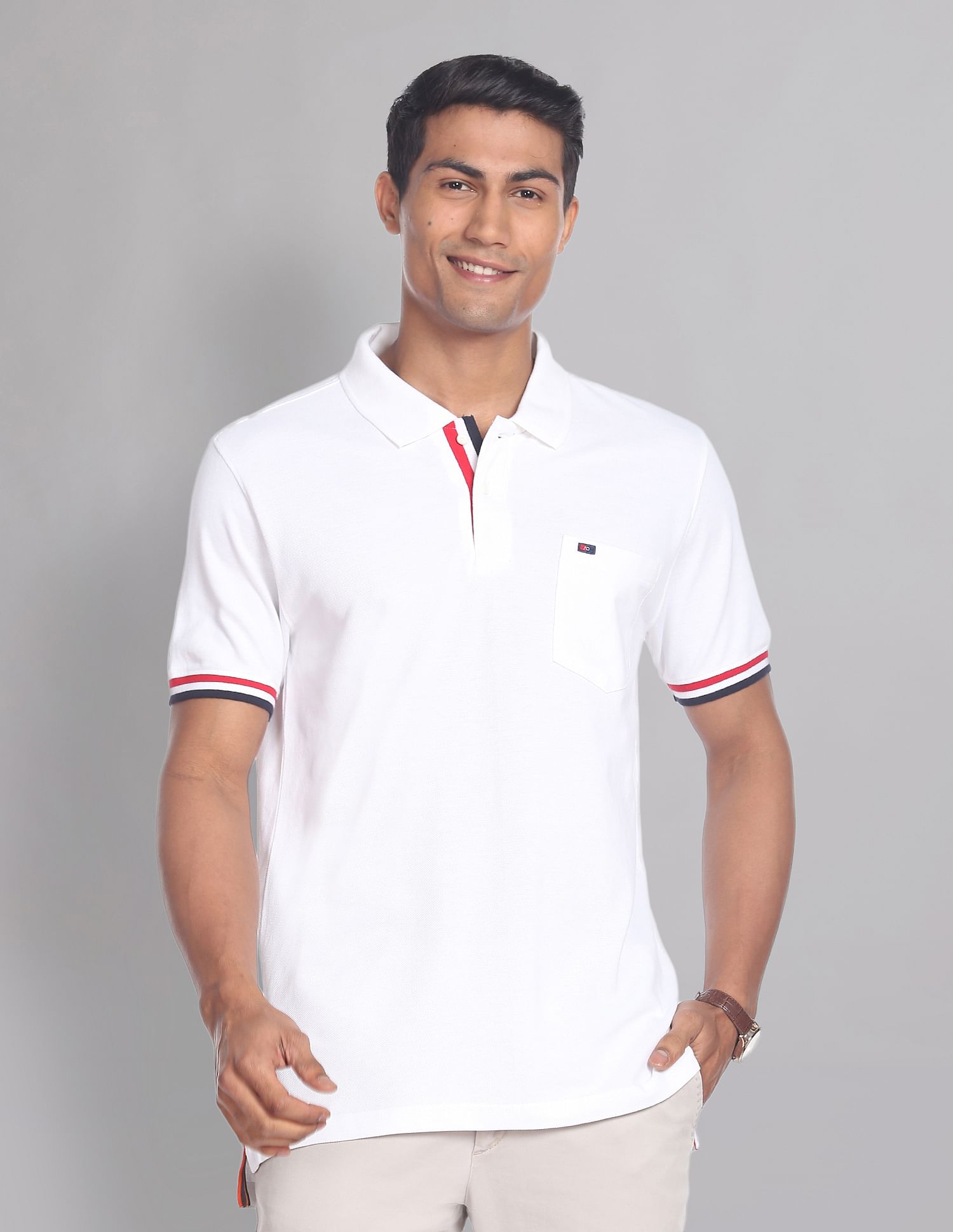 AD by Arvind Patch Pocket COOL-IT Real Deal Polo Shirt
