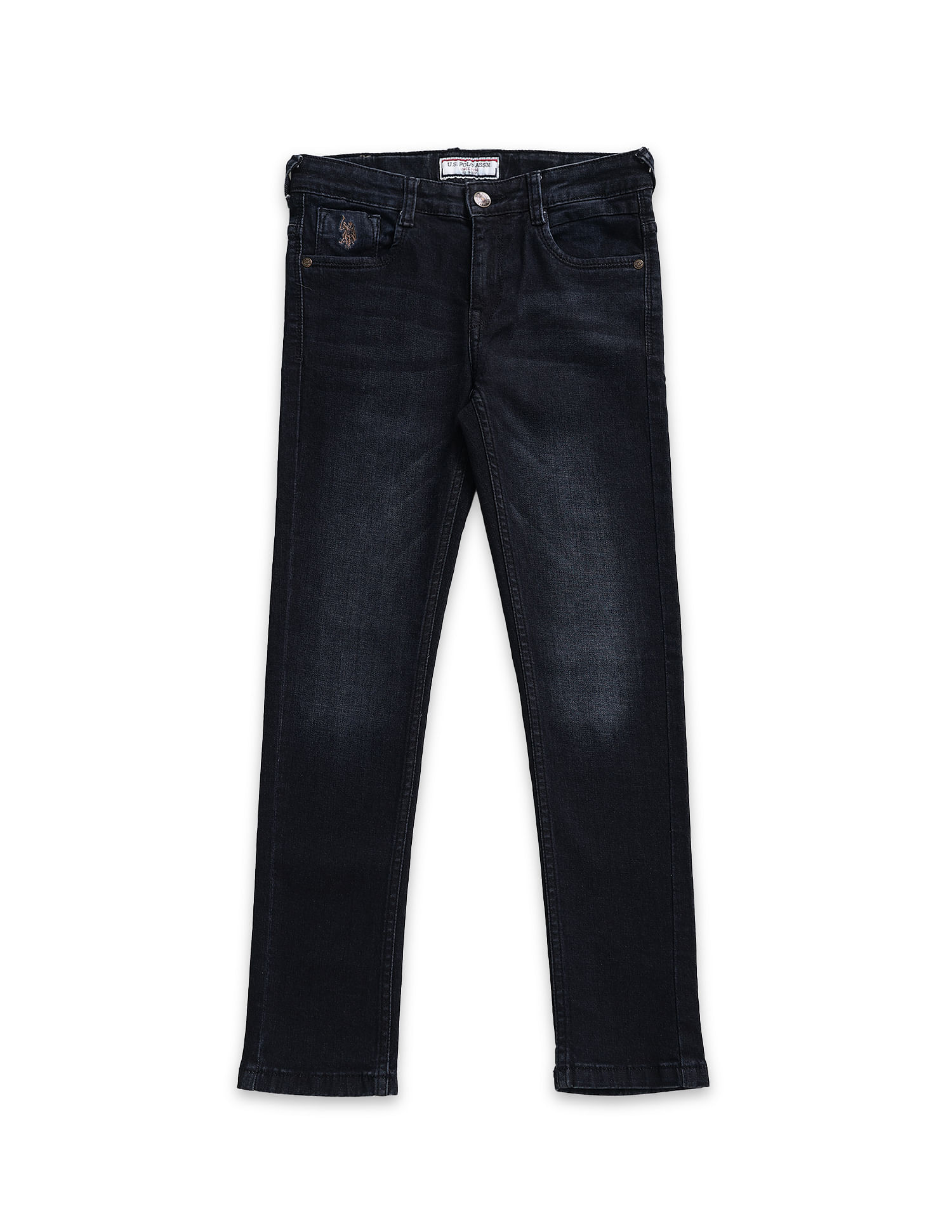 U.S. Polo Assn. Kids Boys Stone Wash Skinny Fit Jeans