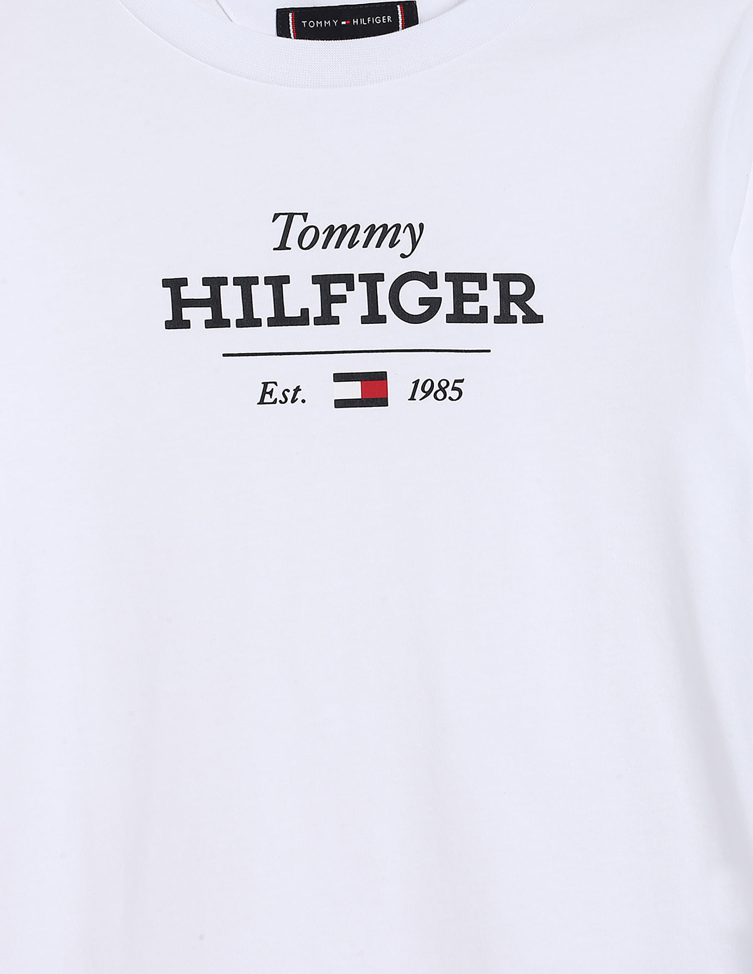 Tommy Hilfiger Kids Boys Monotype 1985 Regular Long Sleeves T-Shirt