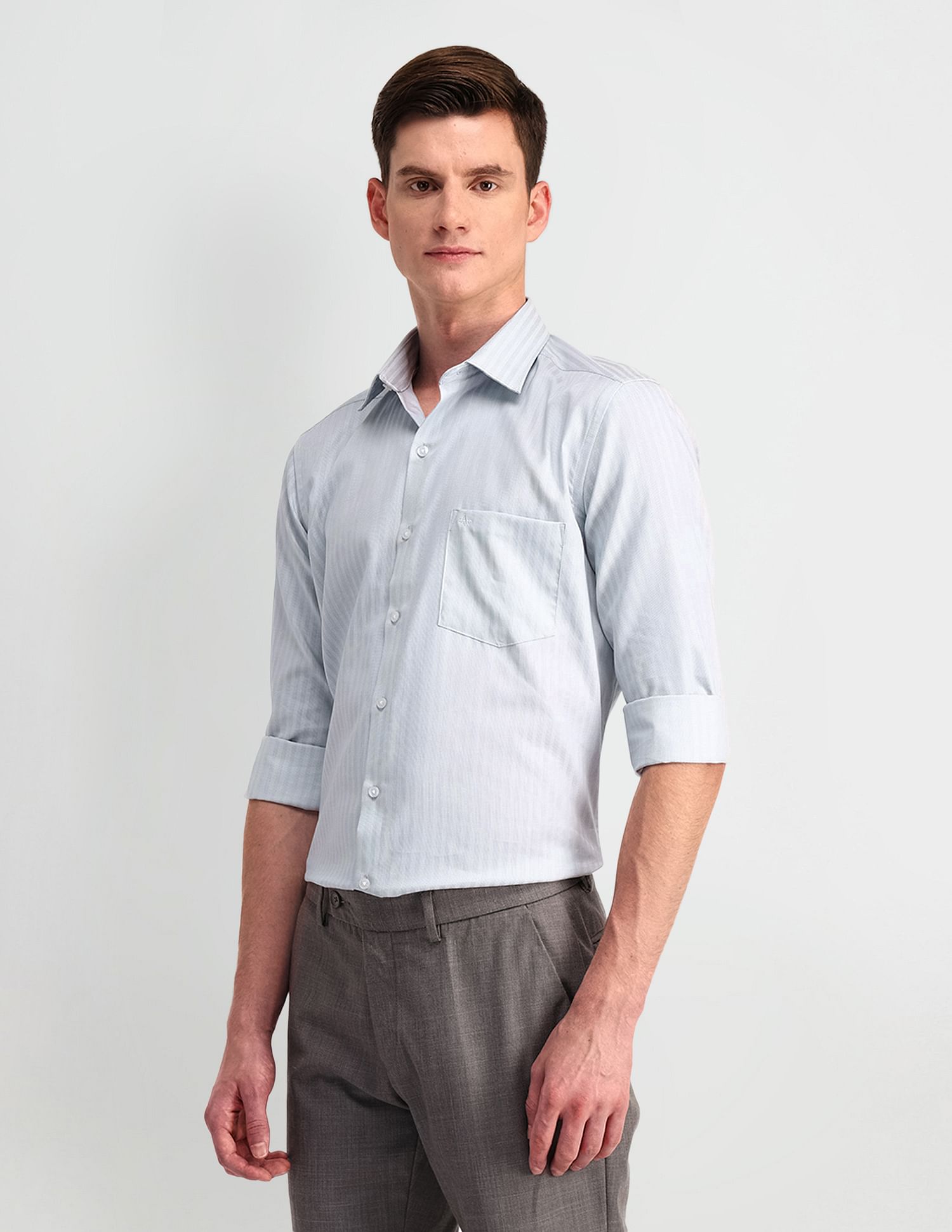 Arrow Manhattan Slim Fit Cotton Shirt