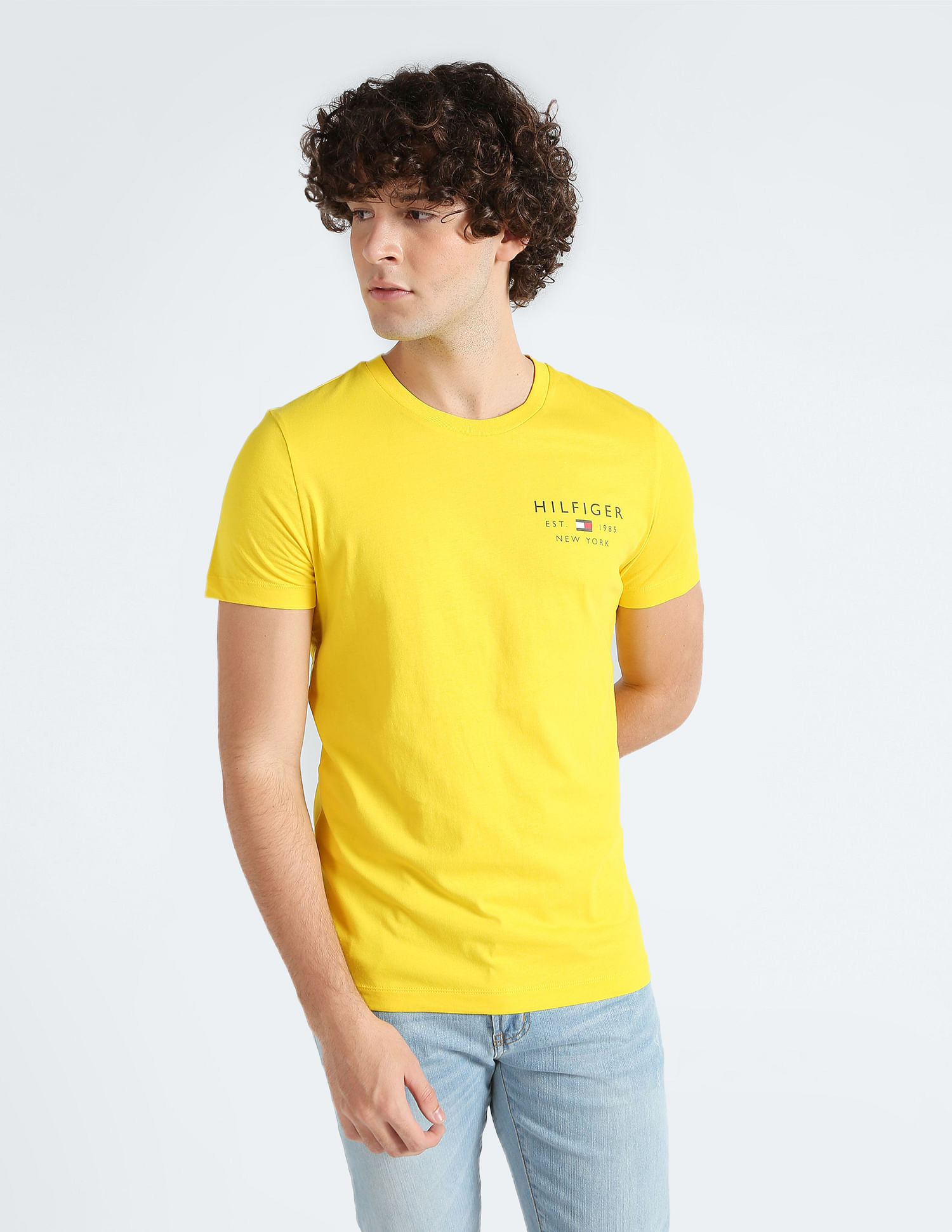 Tommy Hilfiger Organic Cotton Logo Slim Fit T-Shirt
