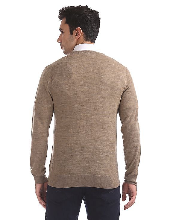 U.S. Polo Assn. Merino Wool V-Neck Sweater