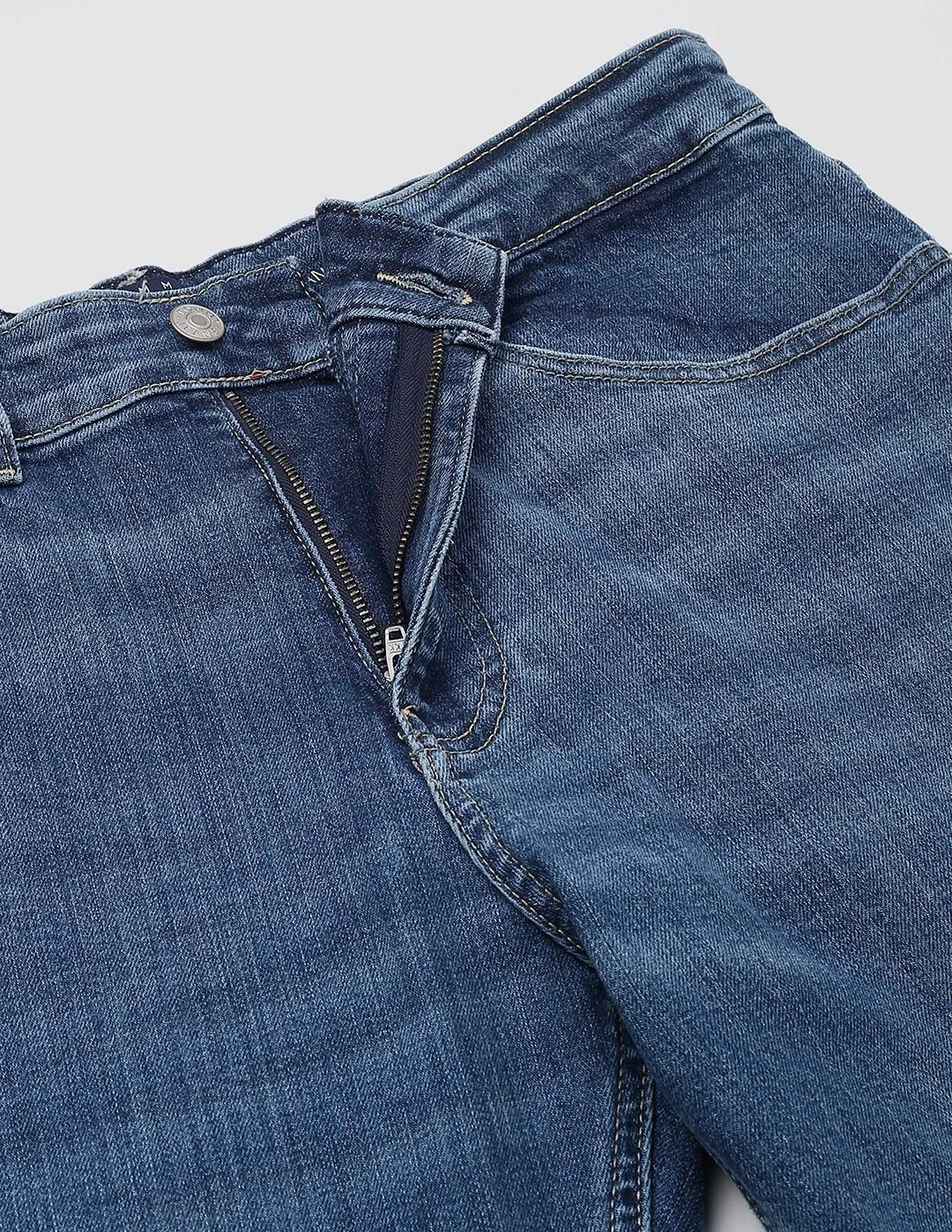 Tommy Hilfiger Light-Wash Slim-Fit Low-Rise Jeans