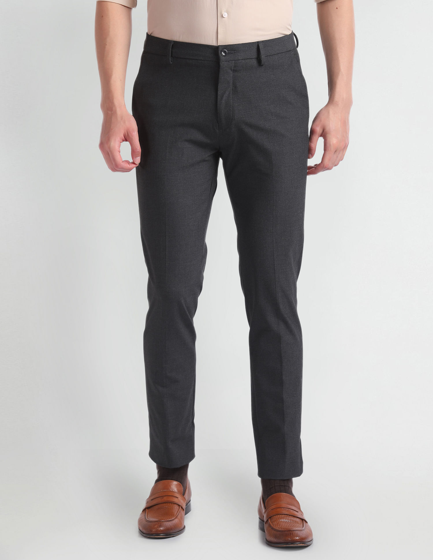 Arrow Newyork Mid Rise Super Slim Fit Trousers