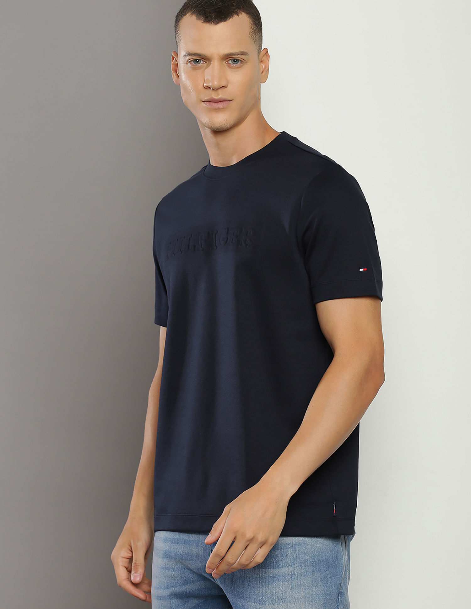 Tommy Hilfiger Crew Neck Pique Monotype T-Shirt