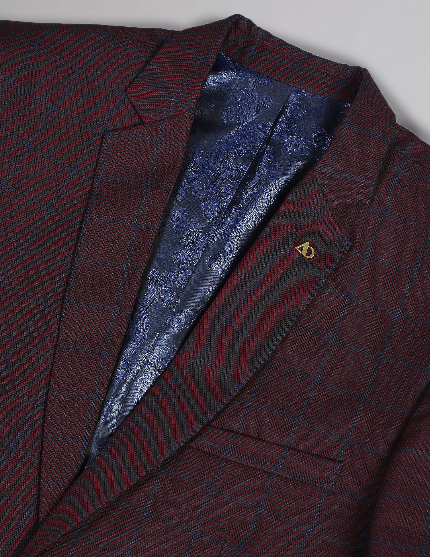 AD by Arvind Tailored Regular Fit Dobby Two Piece Suit