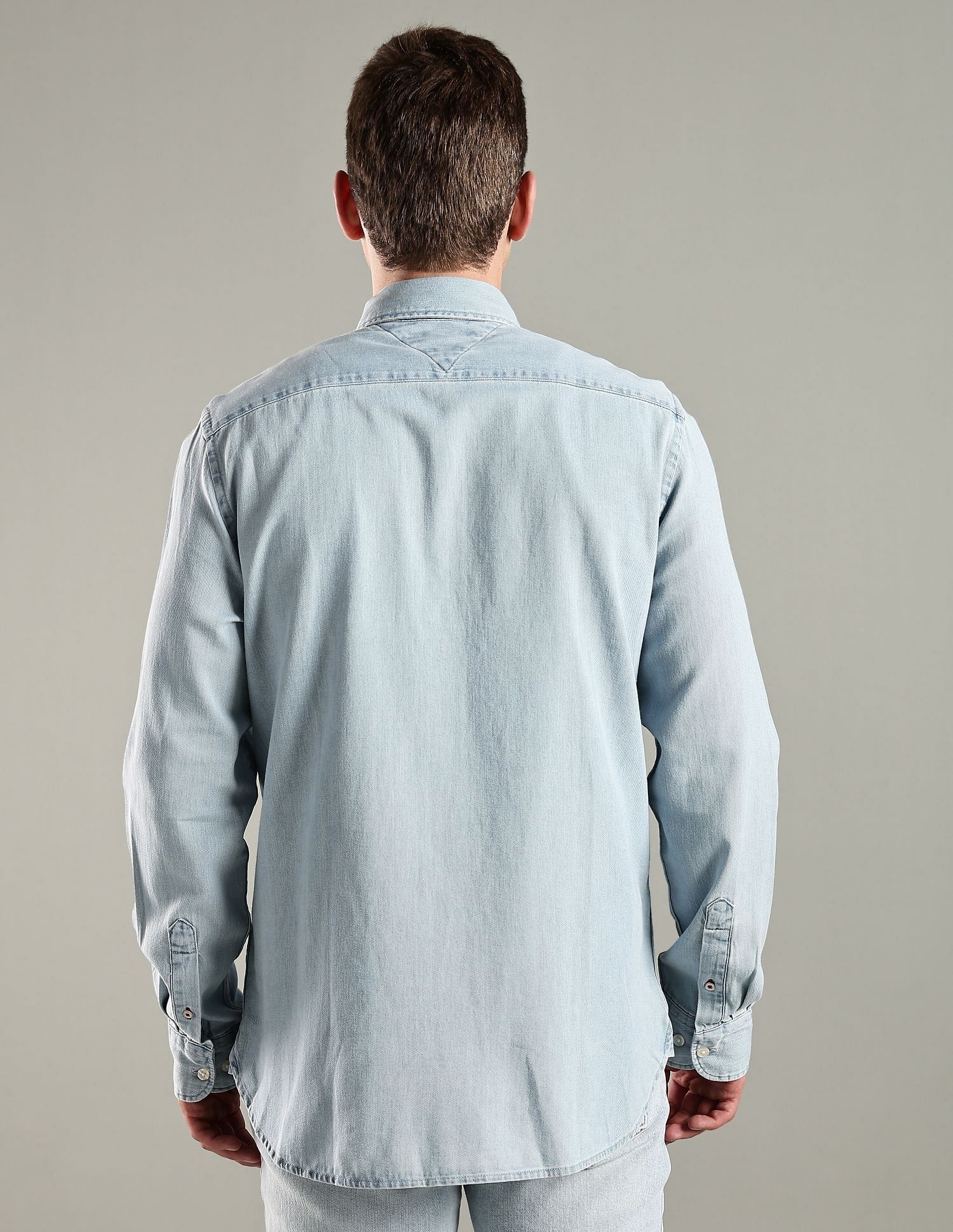 Tommy Hilfiger Solid Regular Fit Cotton Shirt