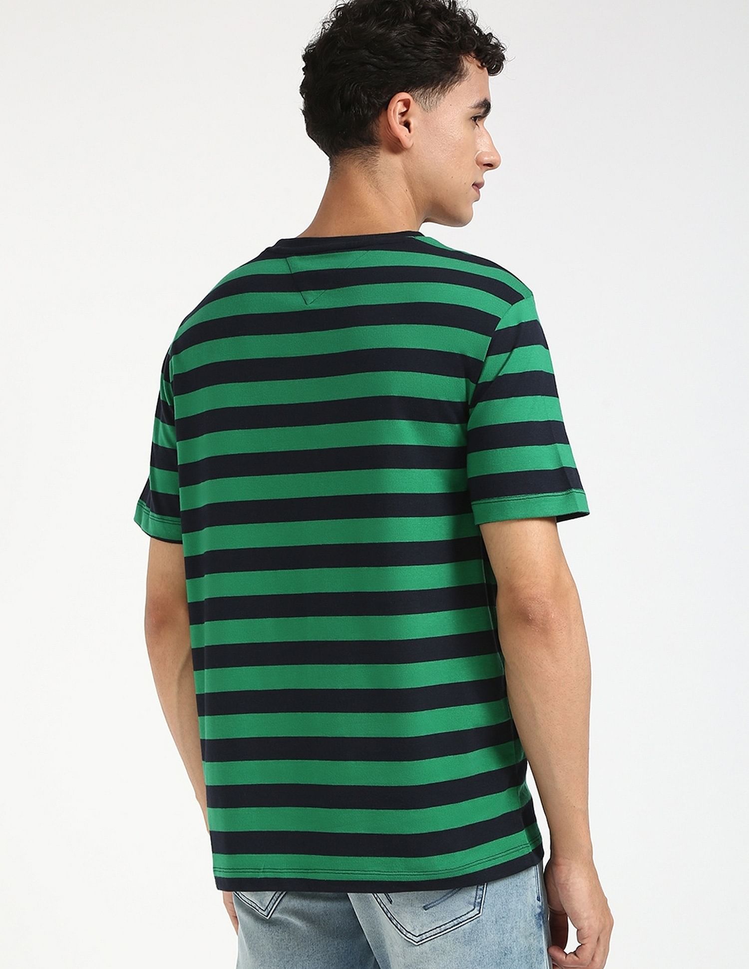 Tommy Hilfiger Striped Regular-Fit Cotton T-Shirt