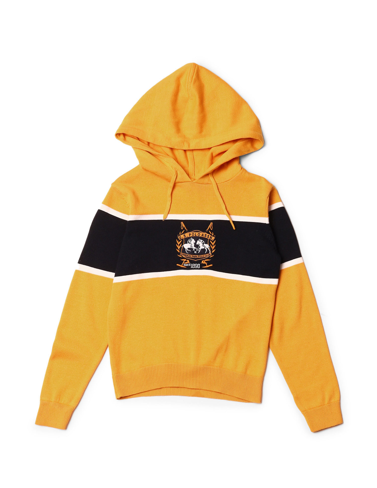 U.S. Polo Assn. Kids Boys Printed Regular Fit Sweaters