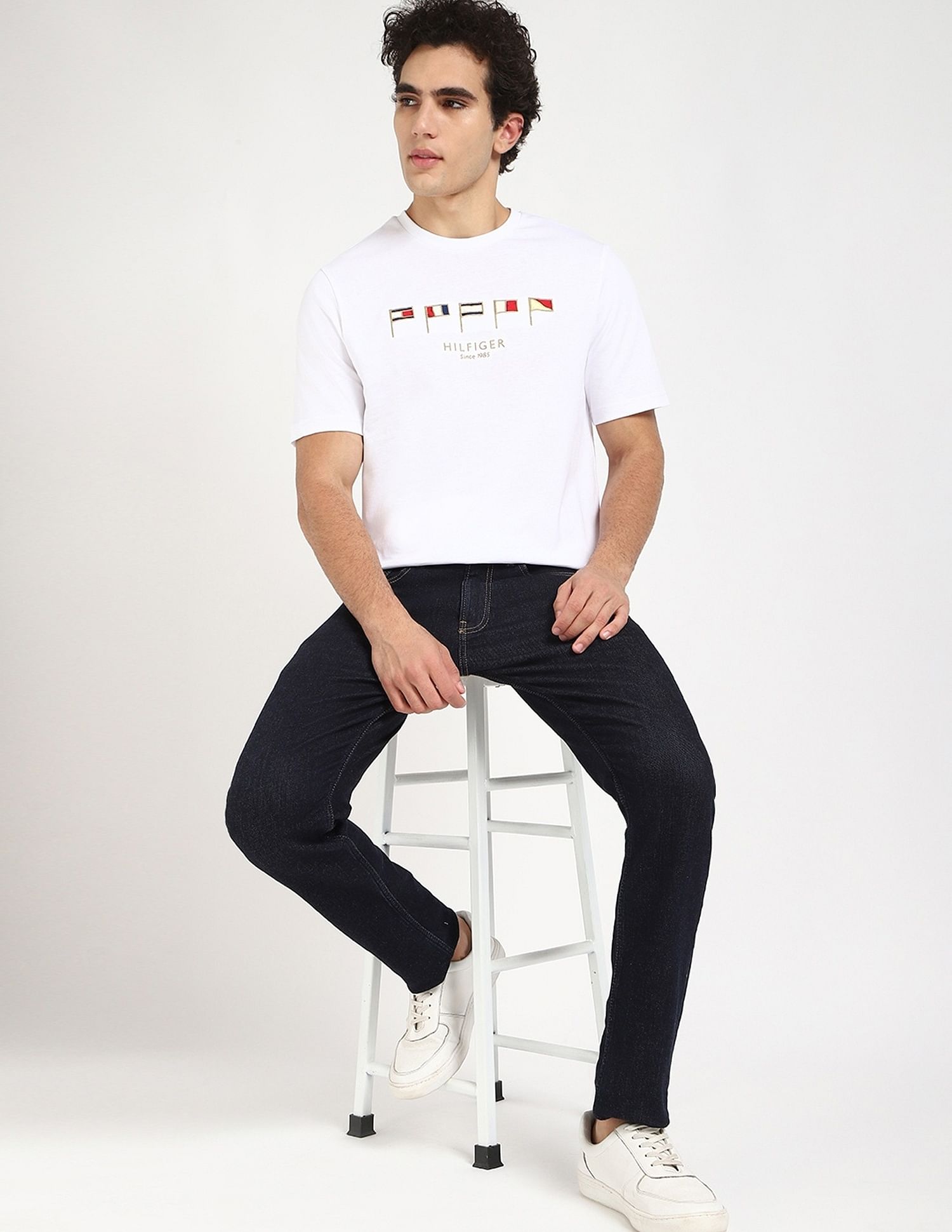 Tommy Hilfiger Embroidered Logo Regular-Fit Cotton T-Shirt