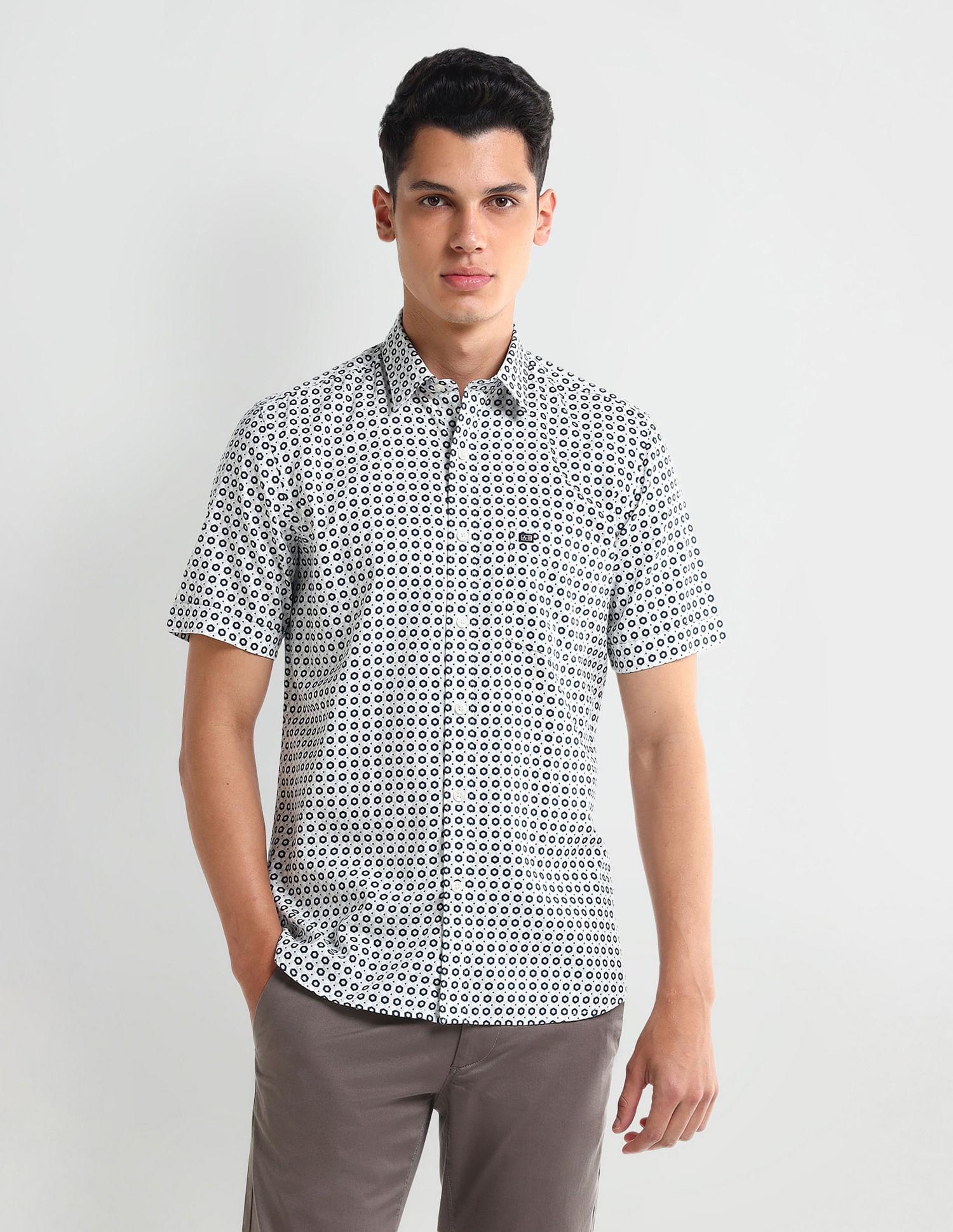 Arrow Sport Liberty Classic Regular Textured Shirt
