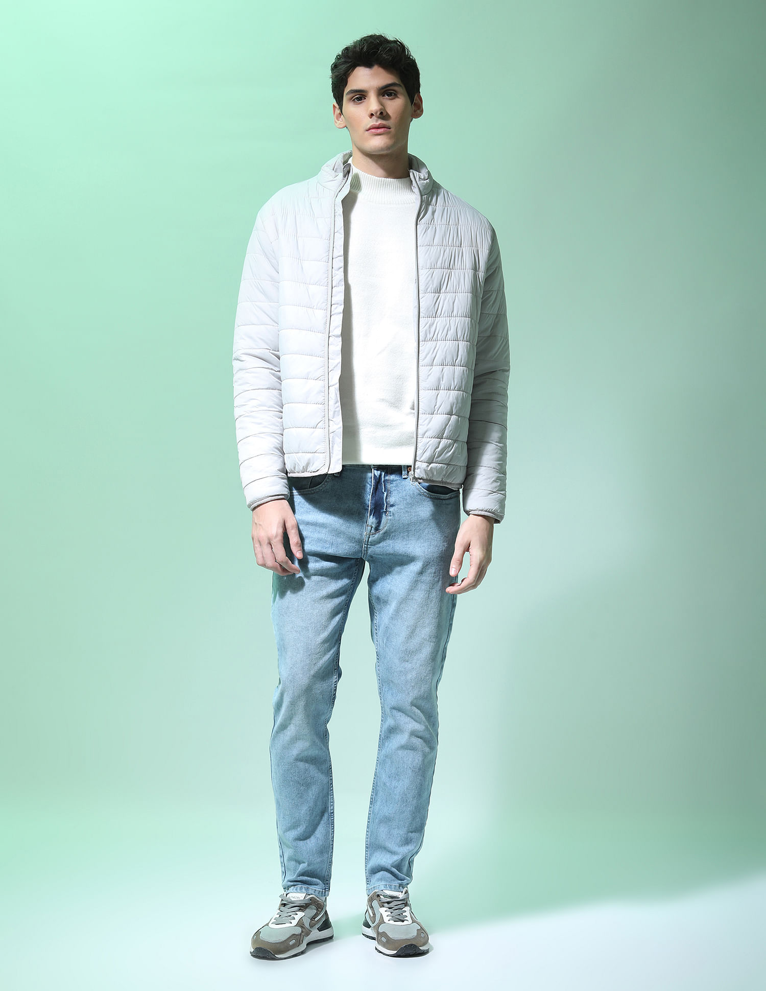 Flying Machine Stone Wash Slim Tapered Jeans