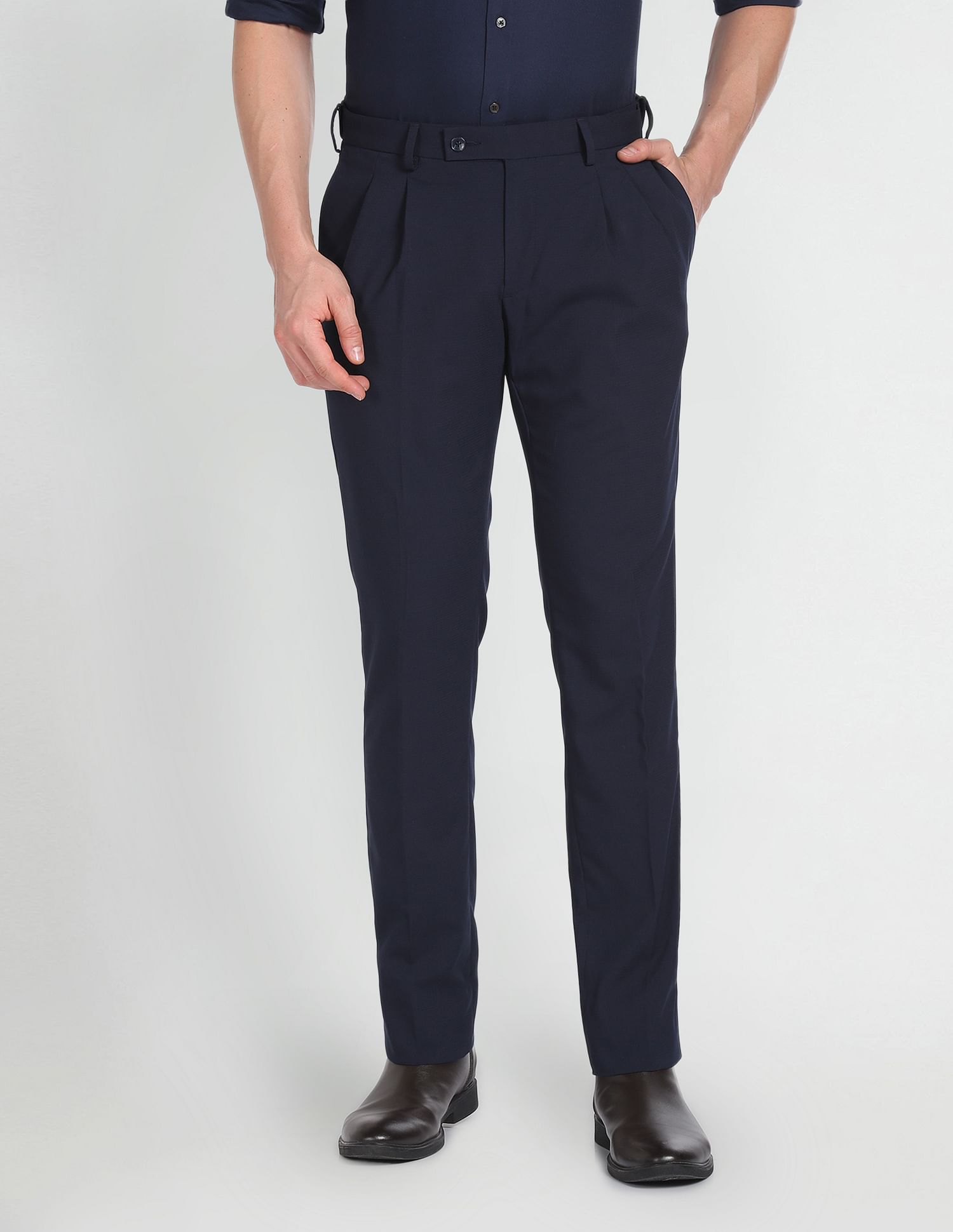 Arrow Slim Fit Mid RiseTrousers