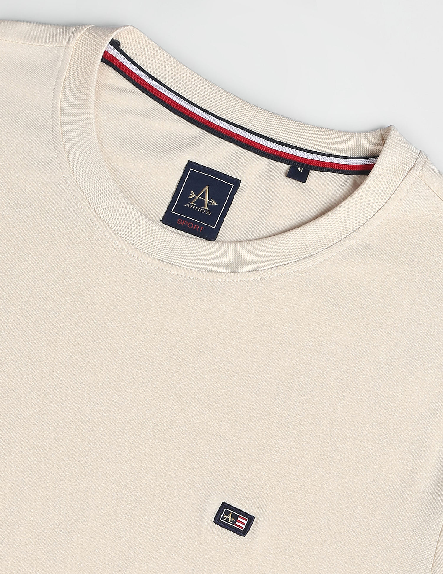 Arrow Sports Solid Cotton T-Shirt