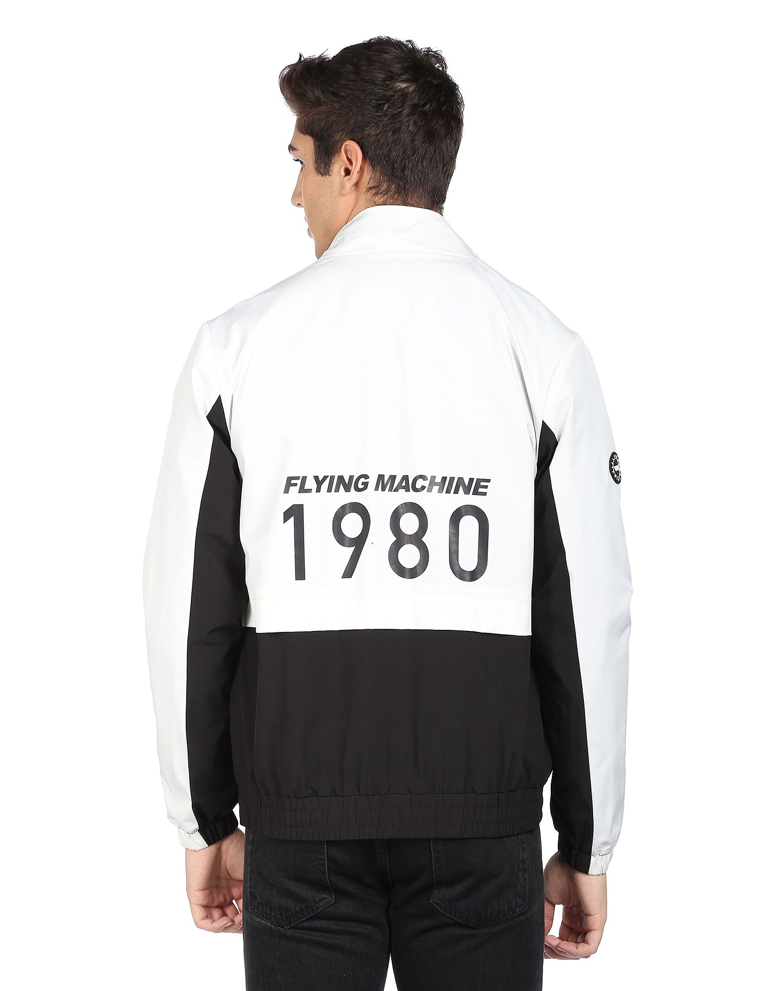 Flying Machine Colour Block Polyester Jacket