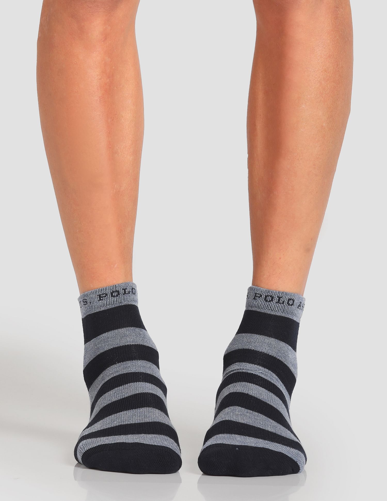 USPA Innerwear Ankle Length Terry Finish ES005 Socks - Pack Of 3