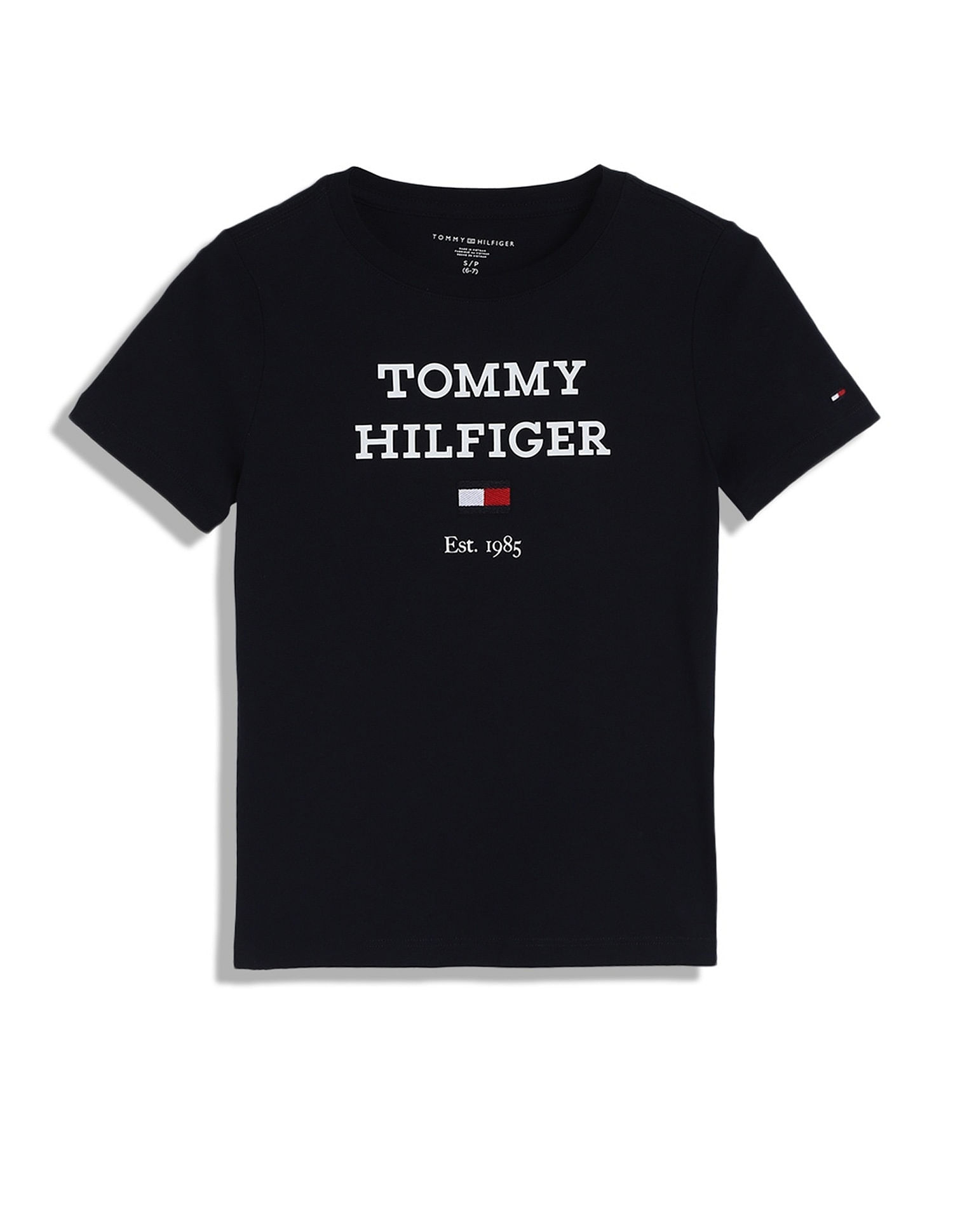 Tommy Hilfiger Boys Blue Logo T-Shirt