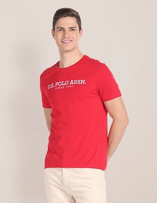 U S Polo Assn Brand Embroidered Cotton T-Shirt