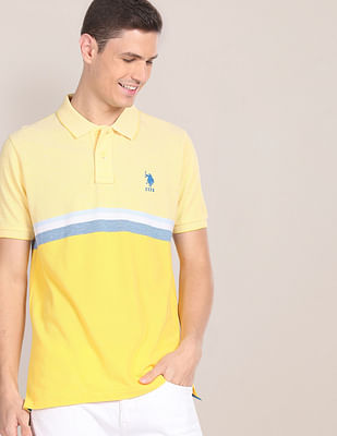 Buy U.S. Polo Assn. Horizontal Stripe Cotton Polo Shirt