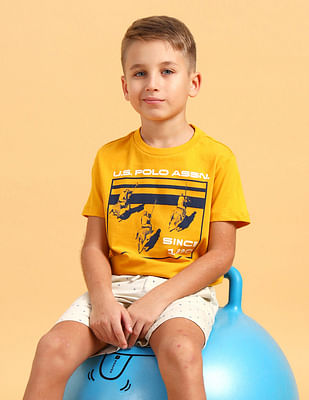 U S Polo Assn Kids Boys Logo Printed T-Shirt