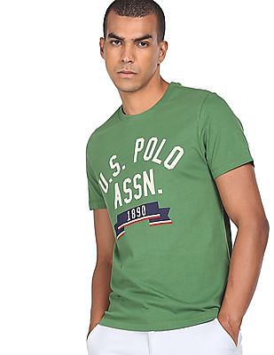 U S Polo Assn Denim Co Brand Print Cotton T-Shirt