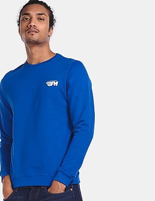 flying machine orange sweatshirt