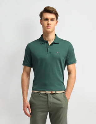 Price History of Arrow Sport Solid Cotton Polo Shirt from NNNow