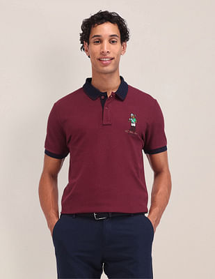 U S Polo Assn Slim Fit Solid Polo Shirt