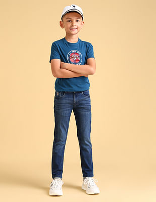 U S Polo Assn Kids Boys Slim Fit Blue Jeans