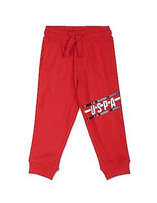 U S Polo Assn Kids Mid Rise Solid Joggers