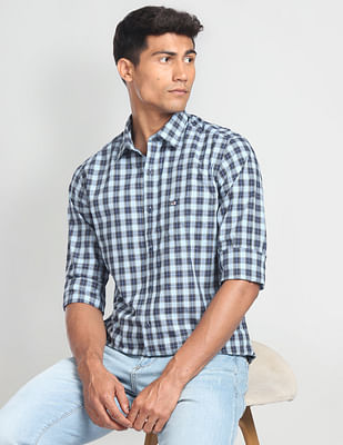 Arrow Sports Tartan Check Cotton Casual Shirt