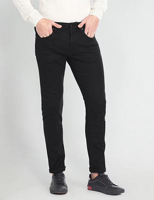 U S Polo Assn Denim Co Brandon Slim Tapered Fit Black Jeans