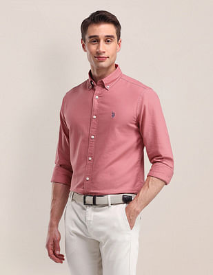 U S Polo Assn Tailored Fit Solid Shirt