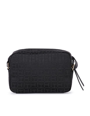 Fendi Baguette Pouch Jacquard FF Motif Grey/Black